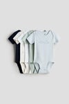 5-pack cotton bodysuits