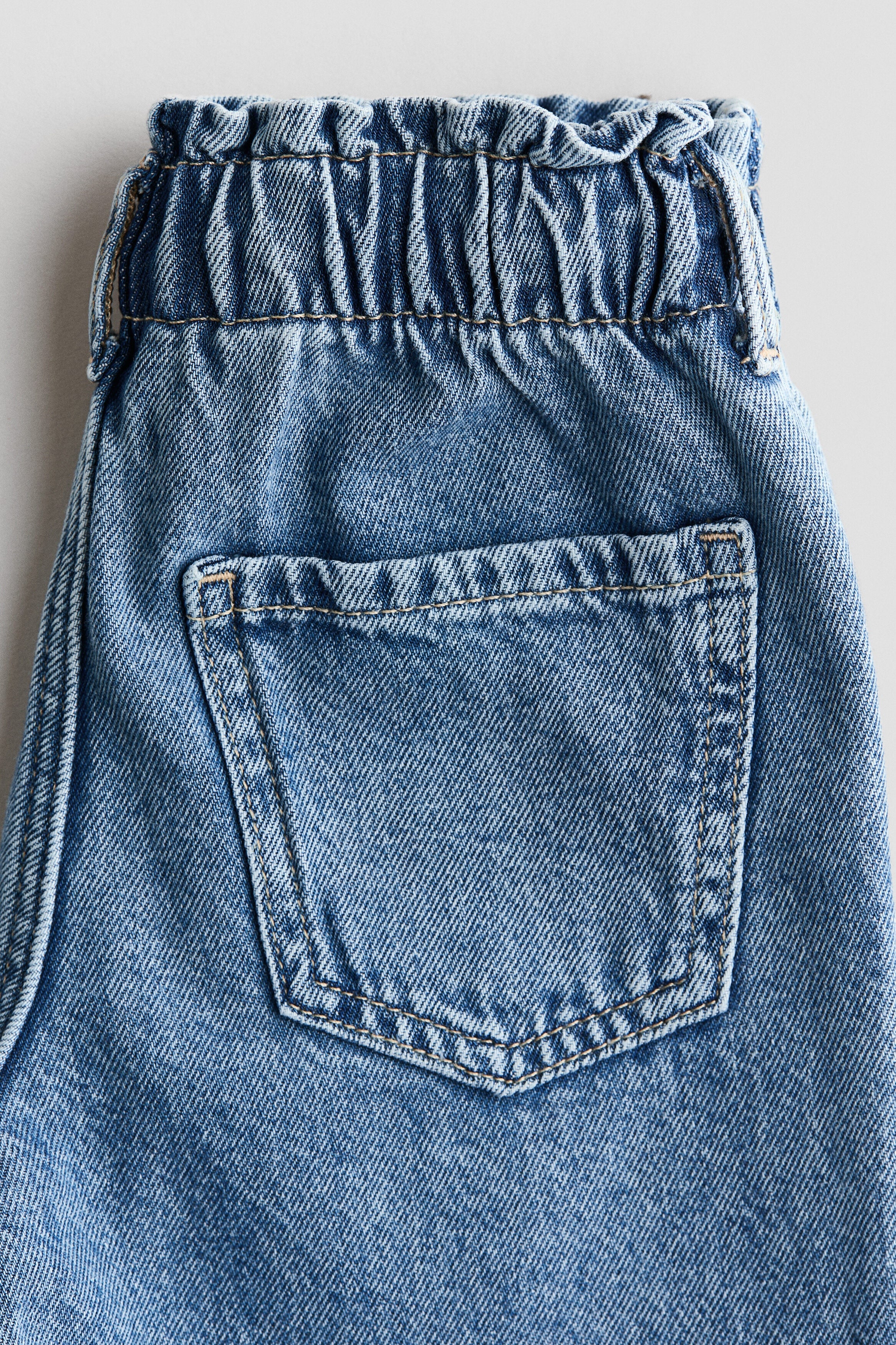 Relaxed paperbag jeans