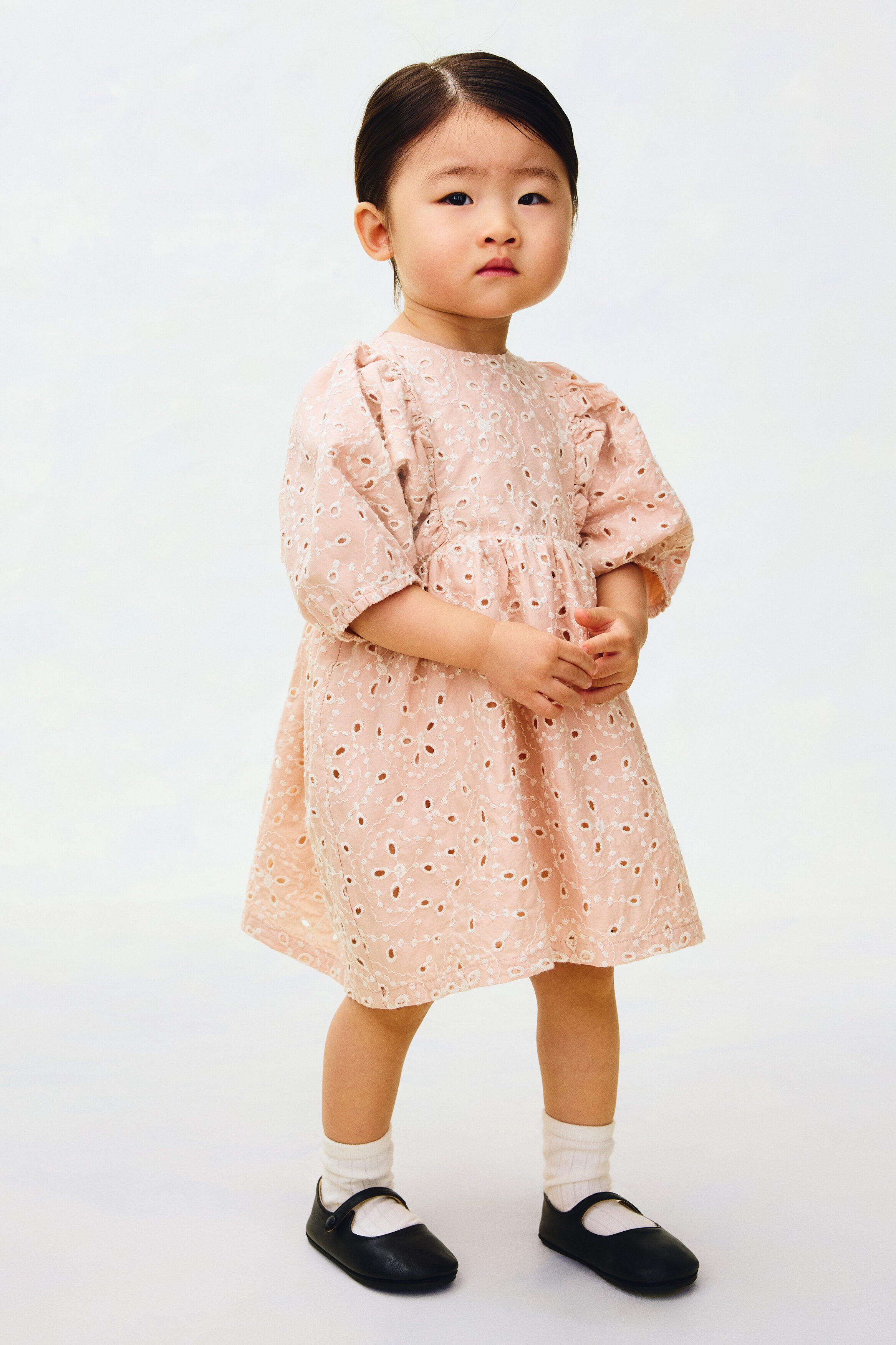 Broderie anglaise cotton dress