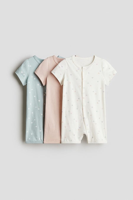 3-pack cotton pyjamas