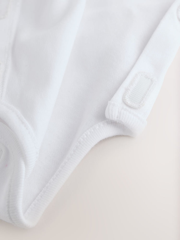 White Baby Premature Sleepsuit 6 Piece Set (0-0mths)