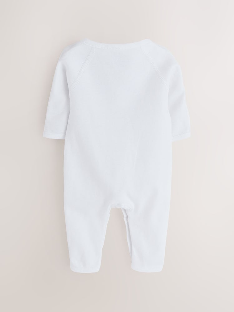 White Baby Premature Sleepsuit 6 Piece Set (0-0mths)