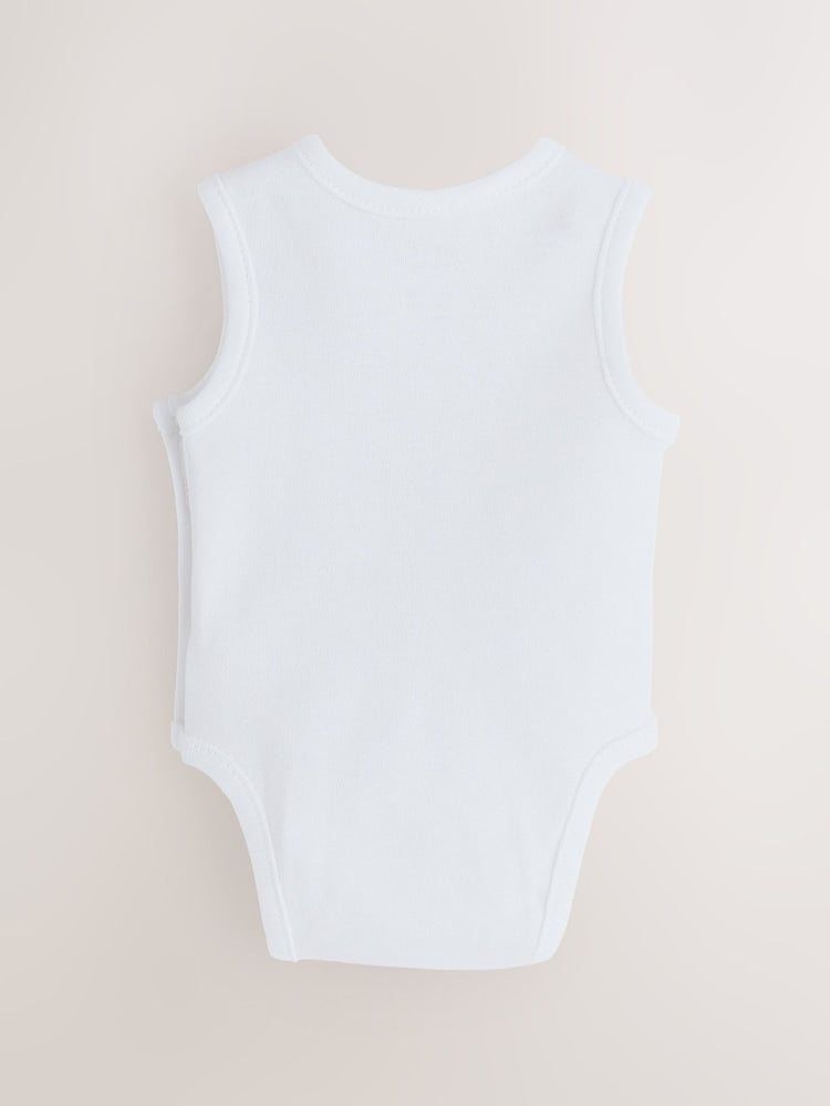 White Baby Premature Sleepsuit 6 Piece Set (0-0mths)