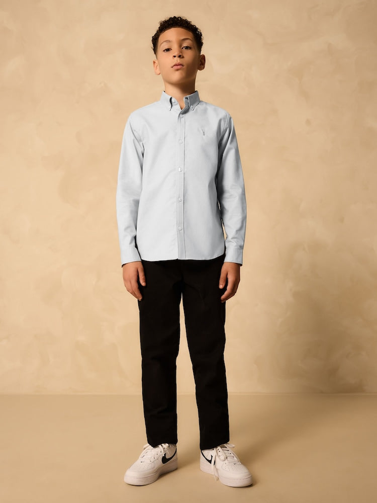 Light Grey Single Oxford Shirt (3-16yrs)