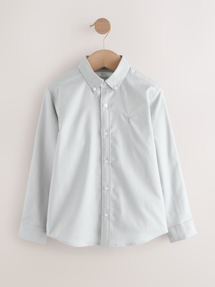 Light Grey Single Oxford Shirt (3-16yrs)
