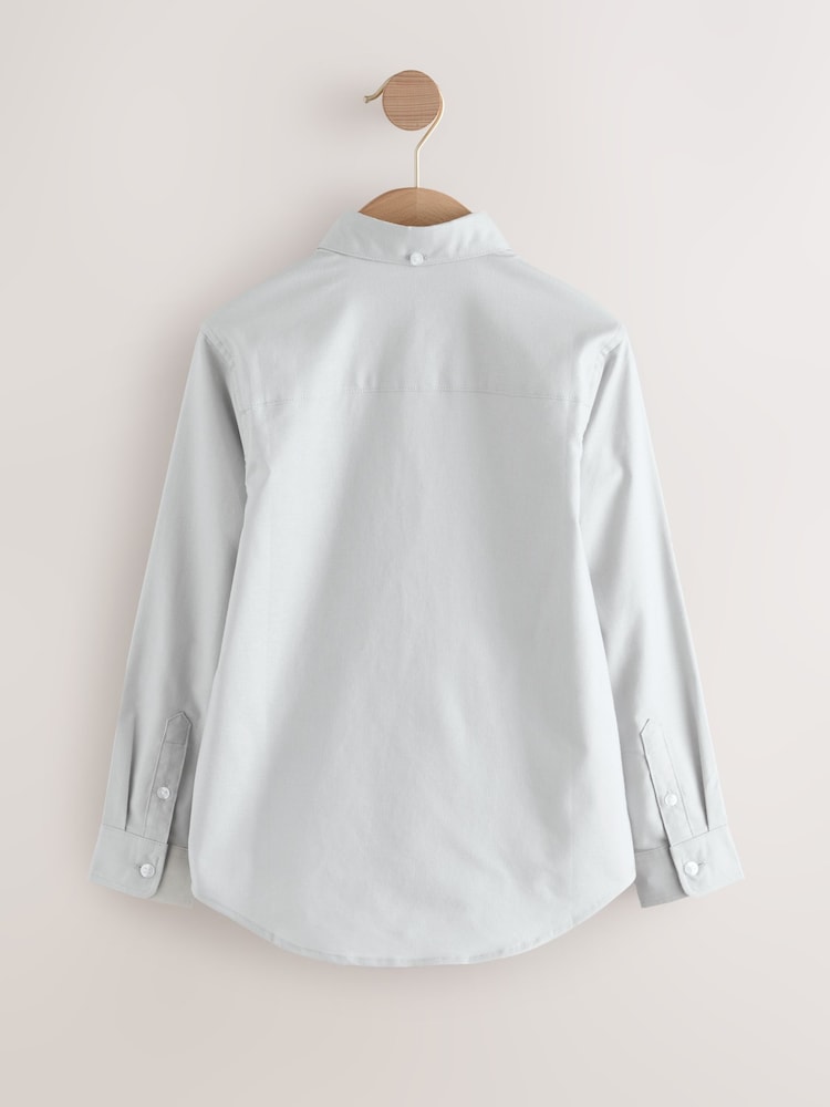 Light Grey Single Oxford Shirt (3-16yrs)