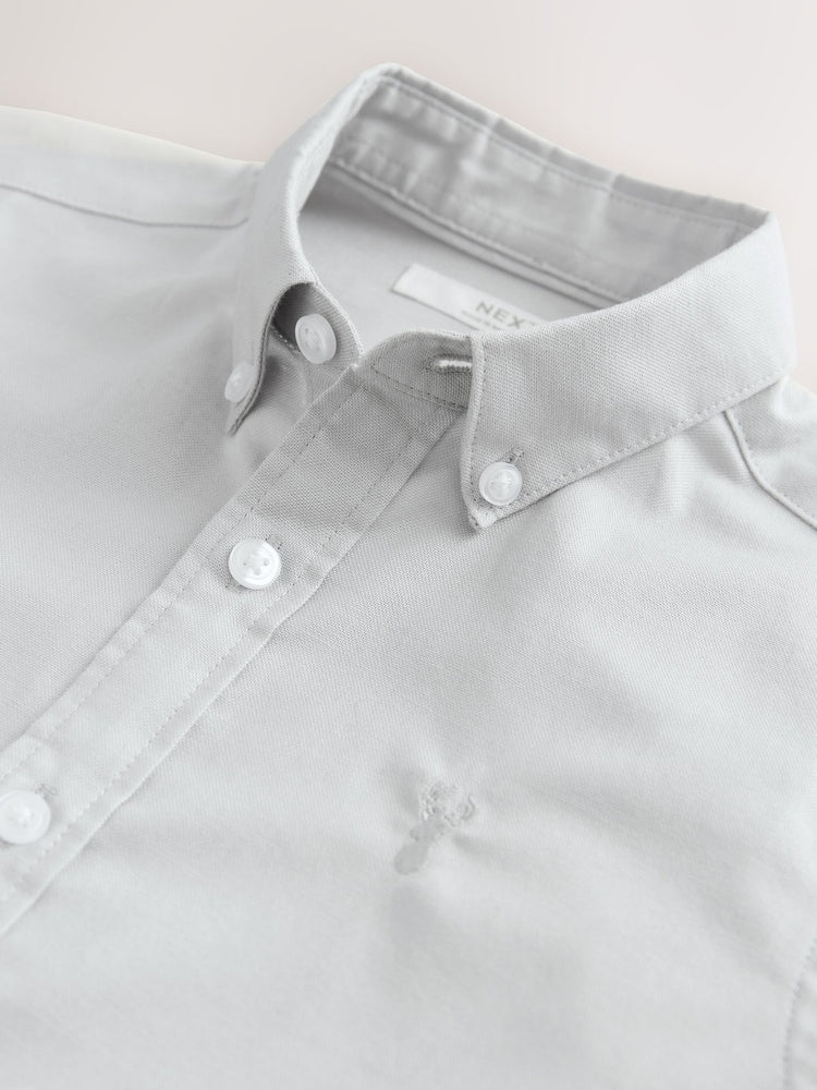Light Grey Single Oxford Shirt (3-16yrs)