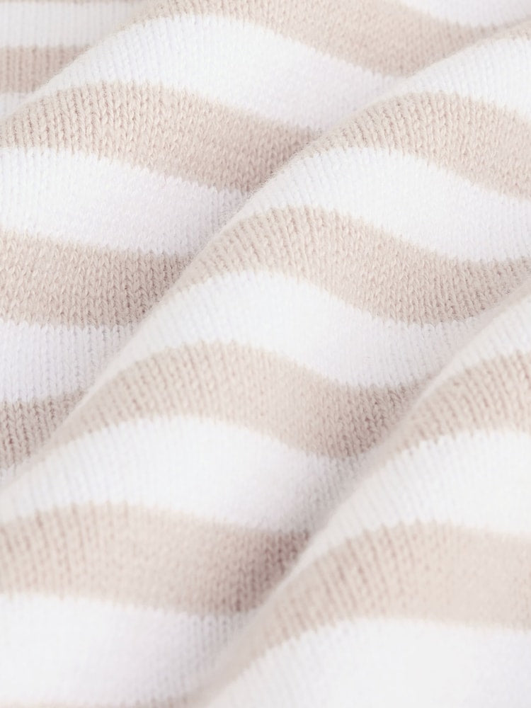 Neutral Stripe Knitted Top and Leggings Baby Set (0mths-2yrs)