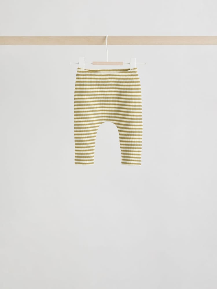 Yellow/Pink/Blue Baby Jersey Tops and Leggings Set 6 Piece (0mths-2yrs)