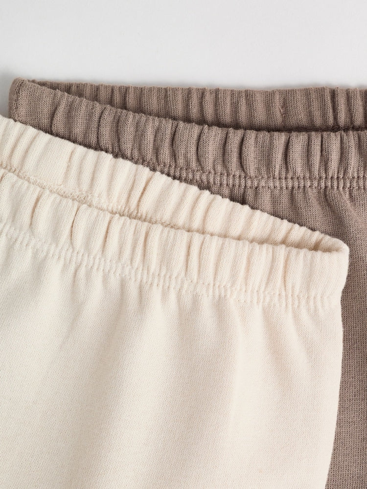 Neutral Bear Baby 100% Cotton Leggings 2 Pack (0mths-2yrs)