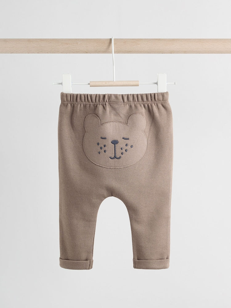 Neutral Bear Baby 100% Cotton Leggings 2 Pack (0mths-2yrs)