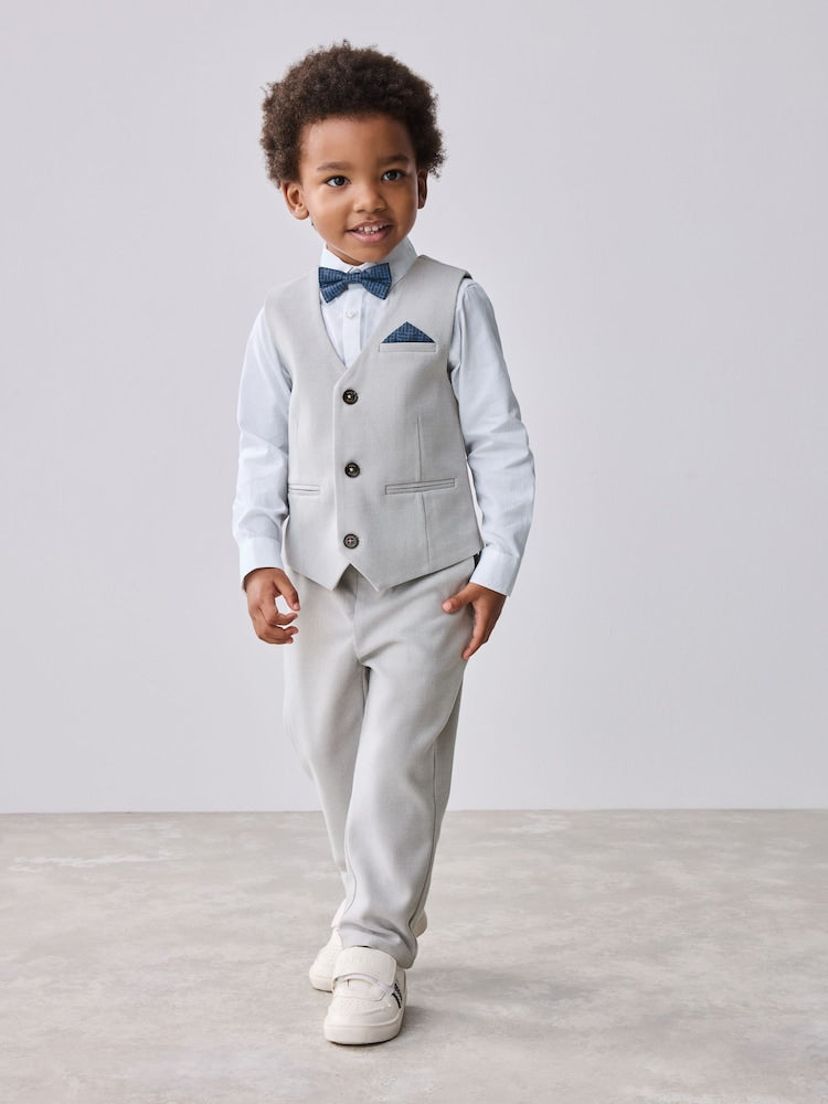 Baker by Ted Baker Waistcoat Shirt And Trousers Set