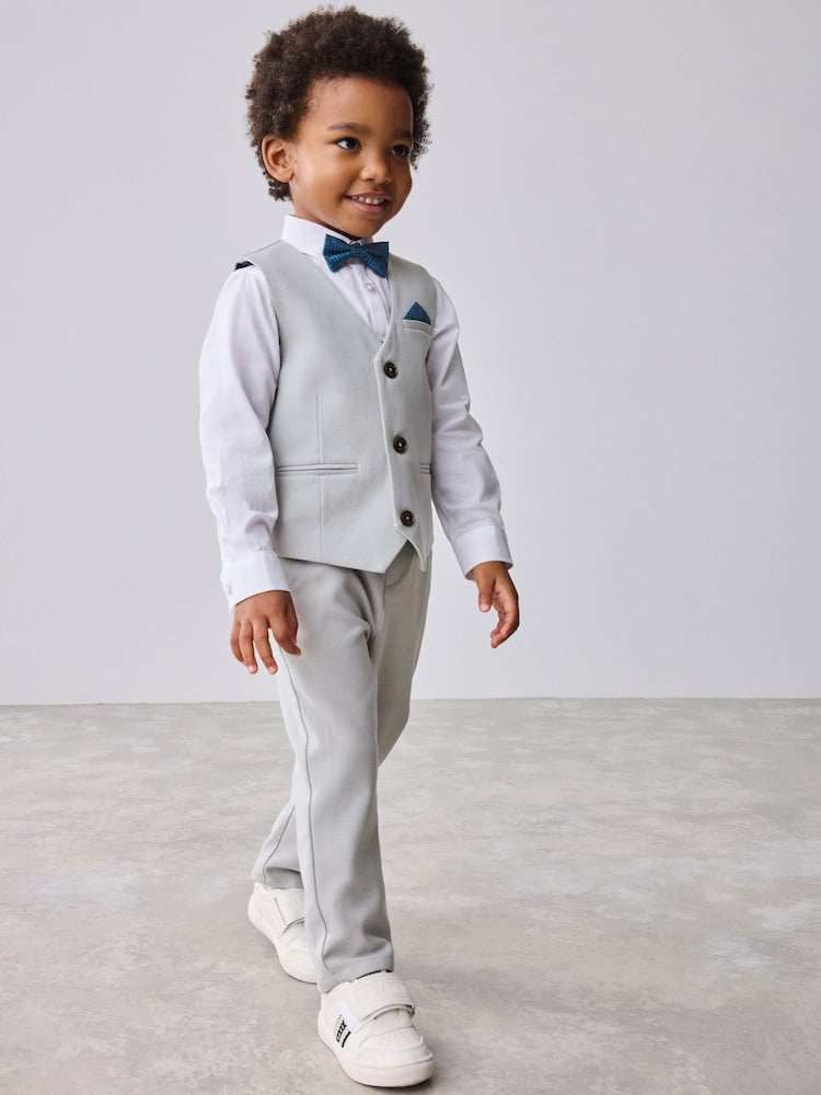 Baker by Ted Baker Waistcoat Shirt And Trousers Set