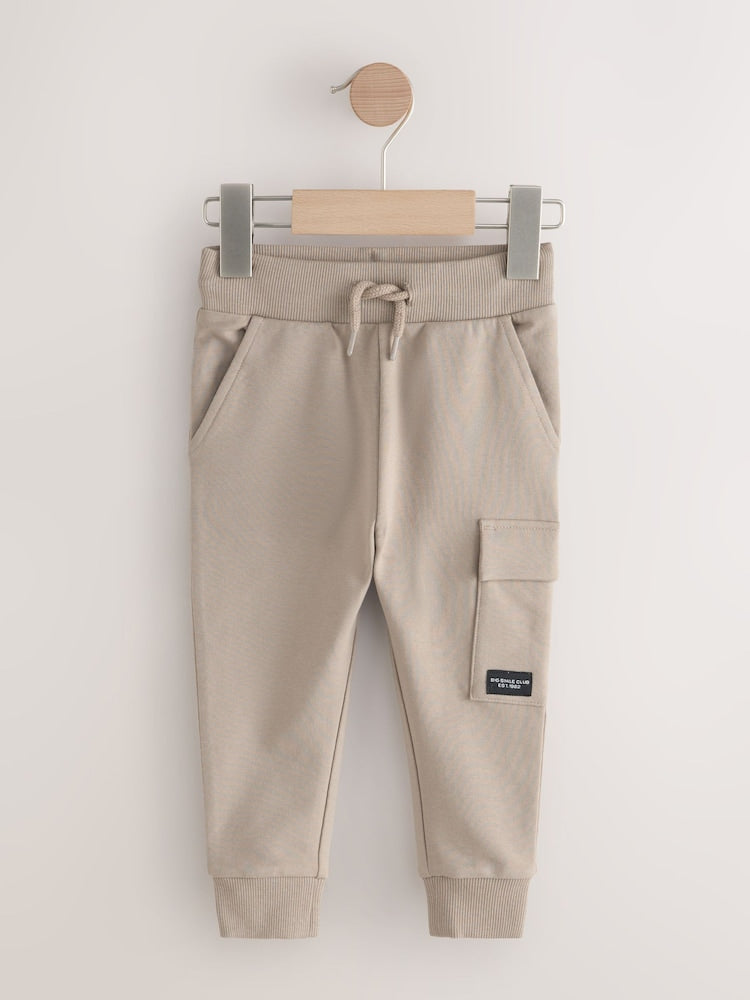 Ecru Skinny Utility Joggers (3mths-7yrs) - Size 3-6 Months (62-68cm) - Ecru Skinny Utility
