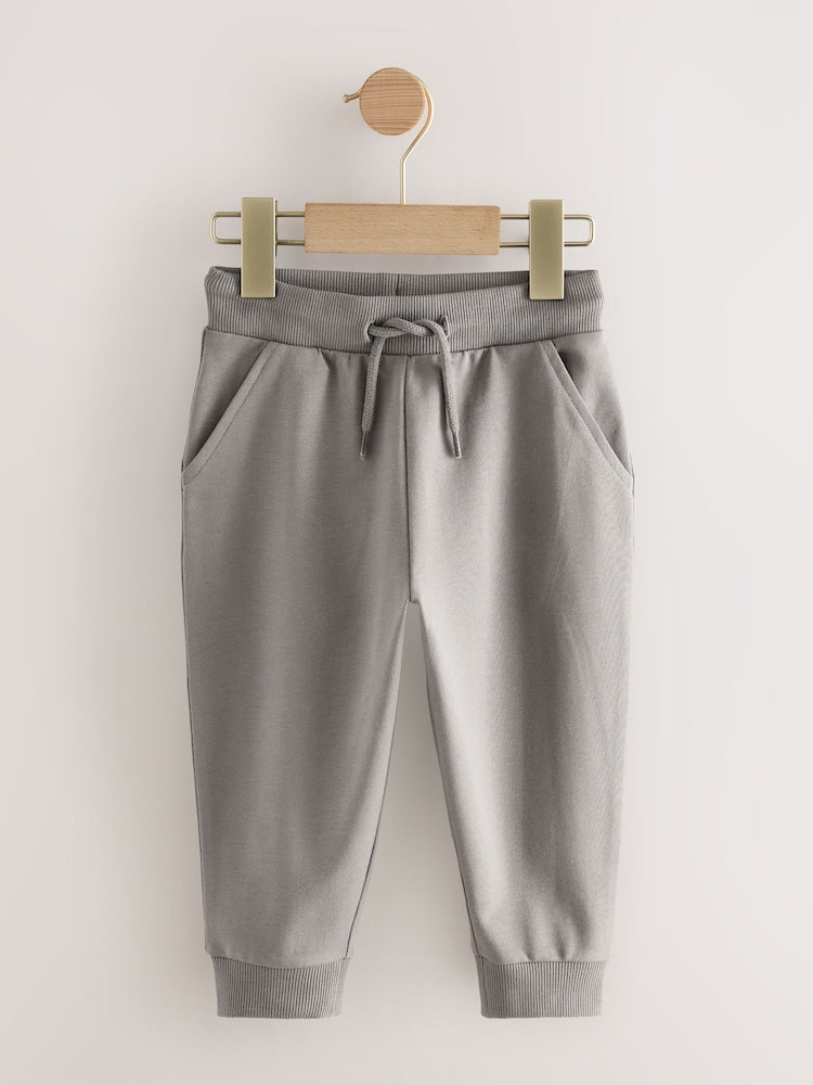 Khaki/Grey/Blue Regular Fit Joggers 5 Pack (3mths-7yrs) - Size 3-6 Months (62-68cm)
