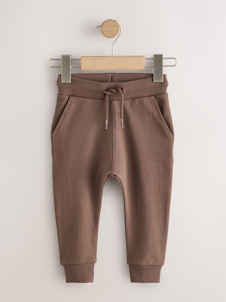 Blue/Rust Orange/ Khaki Green Skinny Fit Joggers 5 Pack (3mths-7yrs)