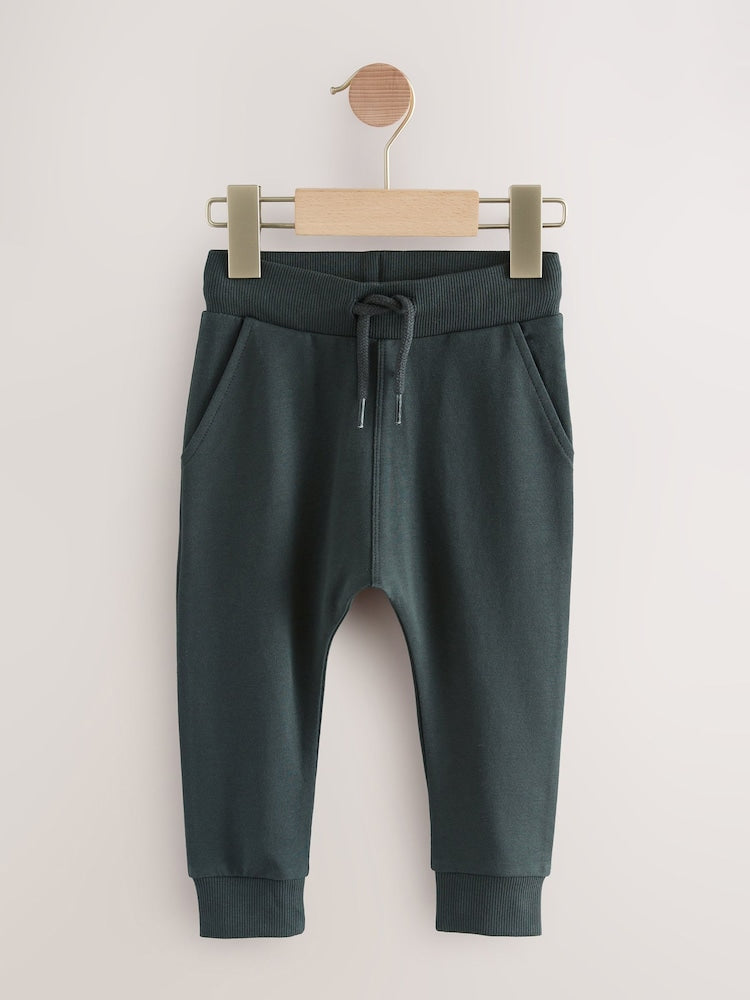 Stone/Tan Brown/Grey Skinny Fit Joggers 5 Pack (3mths-7yrs)