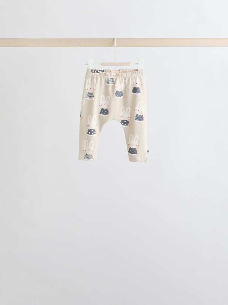 Grey/Cream Character Long Sleeve Top And Leggings Set 6 Piece (0mths-3yrs)