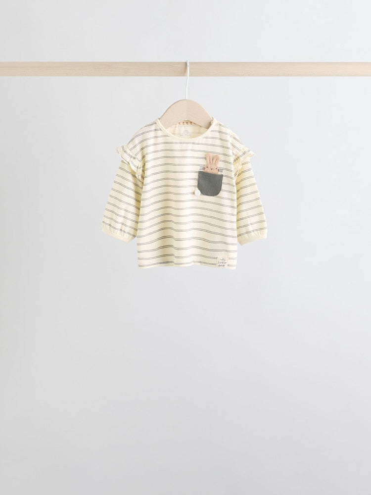 Grey/Cream Character Long Sleeve Top And Leggings Set 6 Piece (0mths-3yrs)