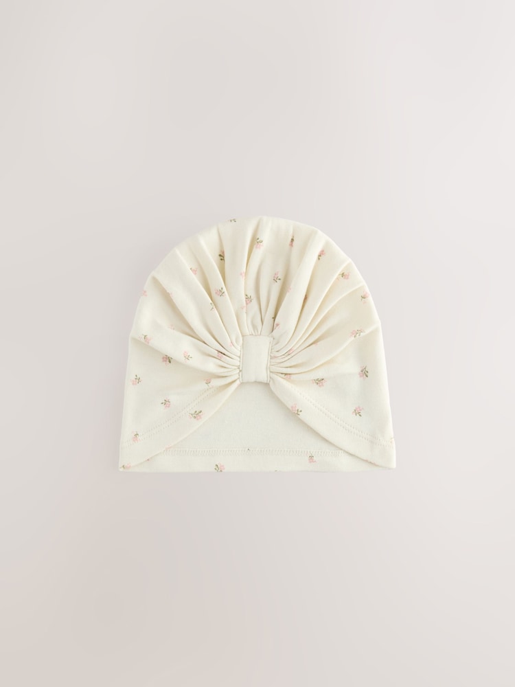 Pink 2 Pack Baby Turbans (0-18mths)