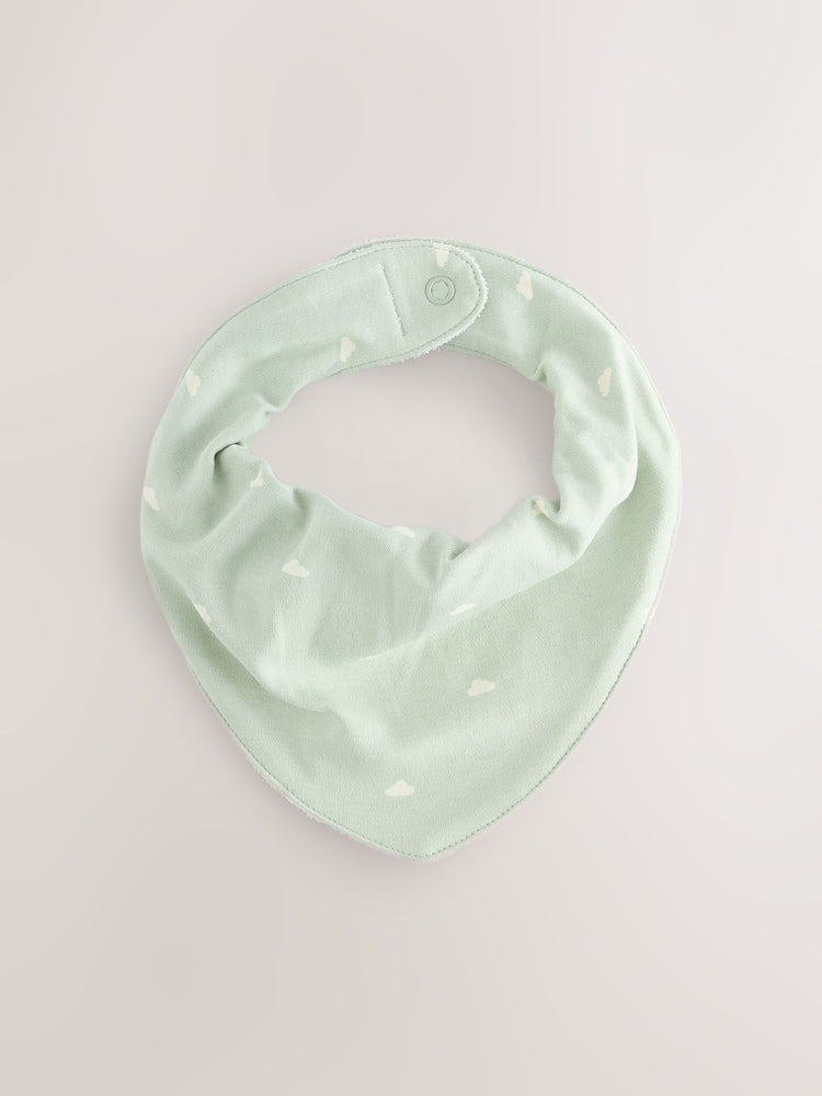 Sage Green Baby Bibs 5 Pack