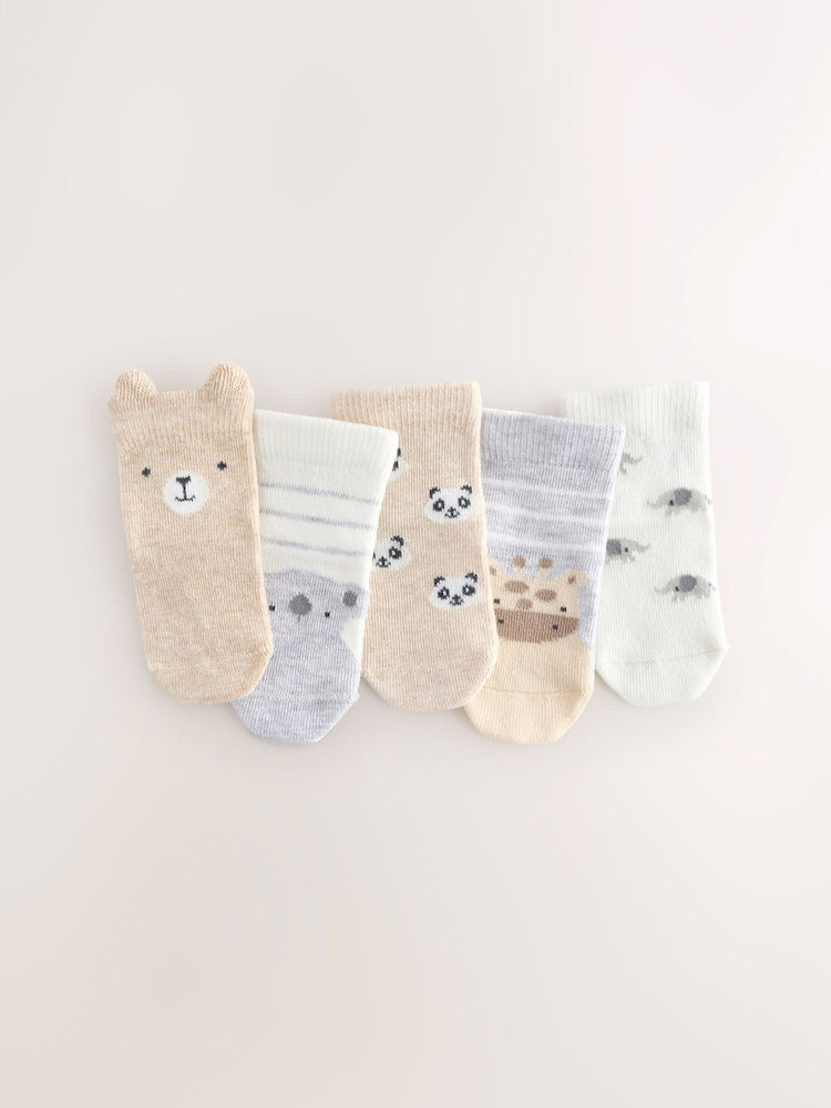 Neutral Baby Socks 5 Pack