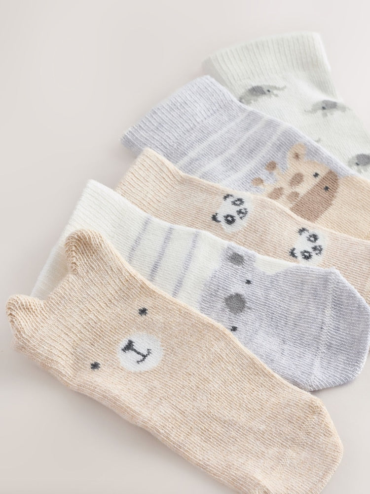 Neutral Baby Socks 5 Pack