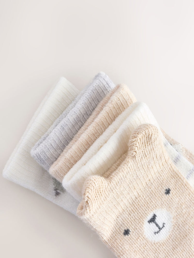 Neutral Baby Socks 5 Pack