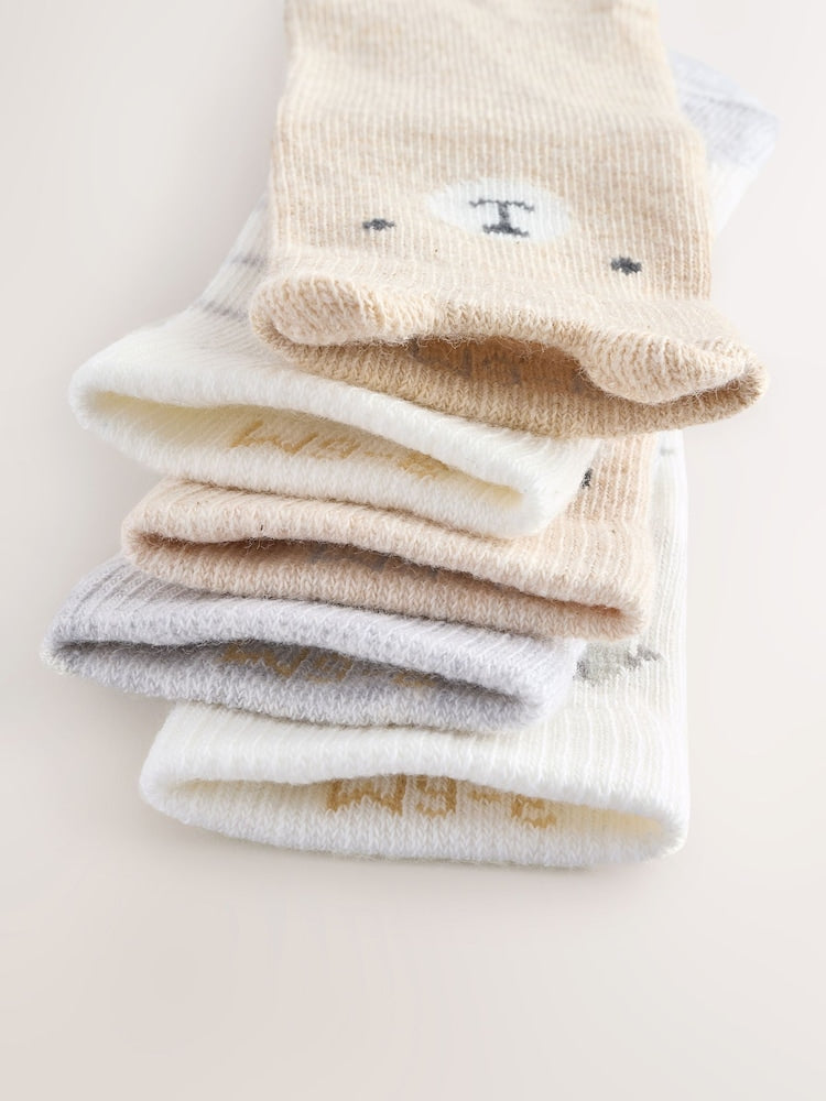 Neutral Baby Socks 5 Pack