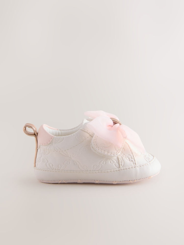 Baker by Ted Baker Baby Girls Organza Bow Padders Trainers