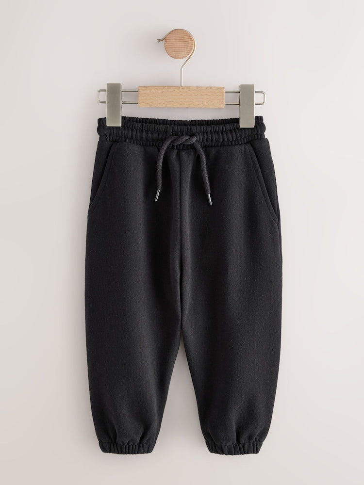 Black Regular Fit Soft Touch Jersey Joggers (3mths-7yrs)