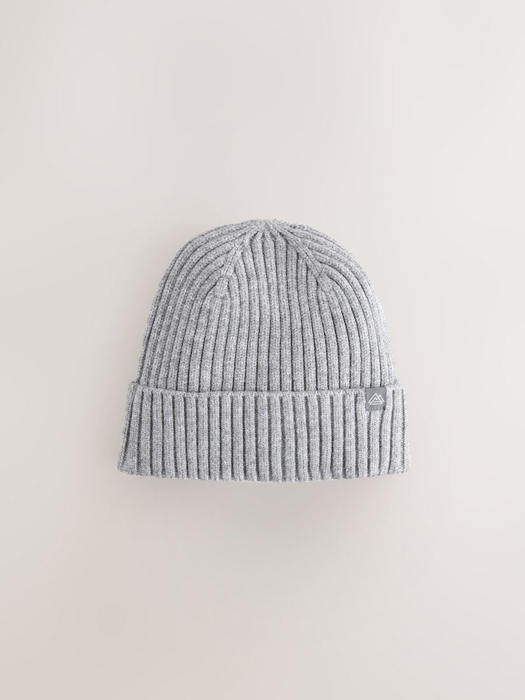 Grey Knitted Beanie Hat (1-16yrs)