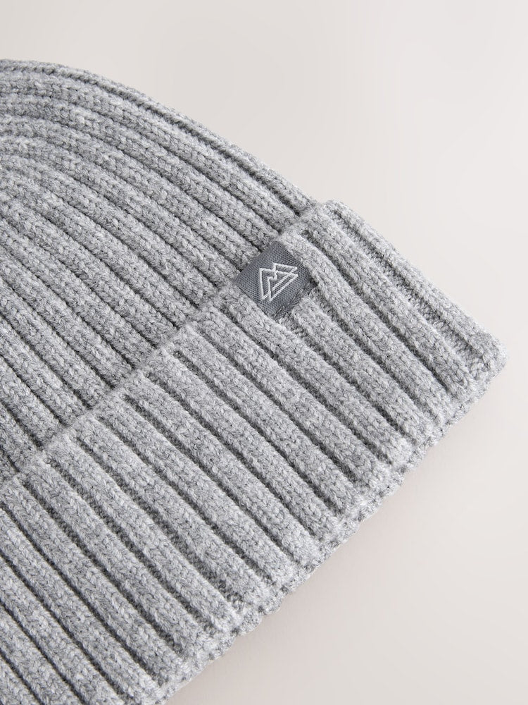 Grey Knitted Beanie Hat (1-16yrs)