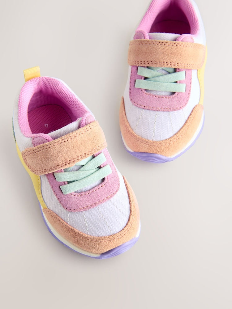 Multi Colourblock Standard Fit (F) First Walker Trainers