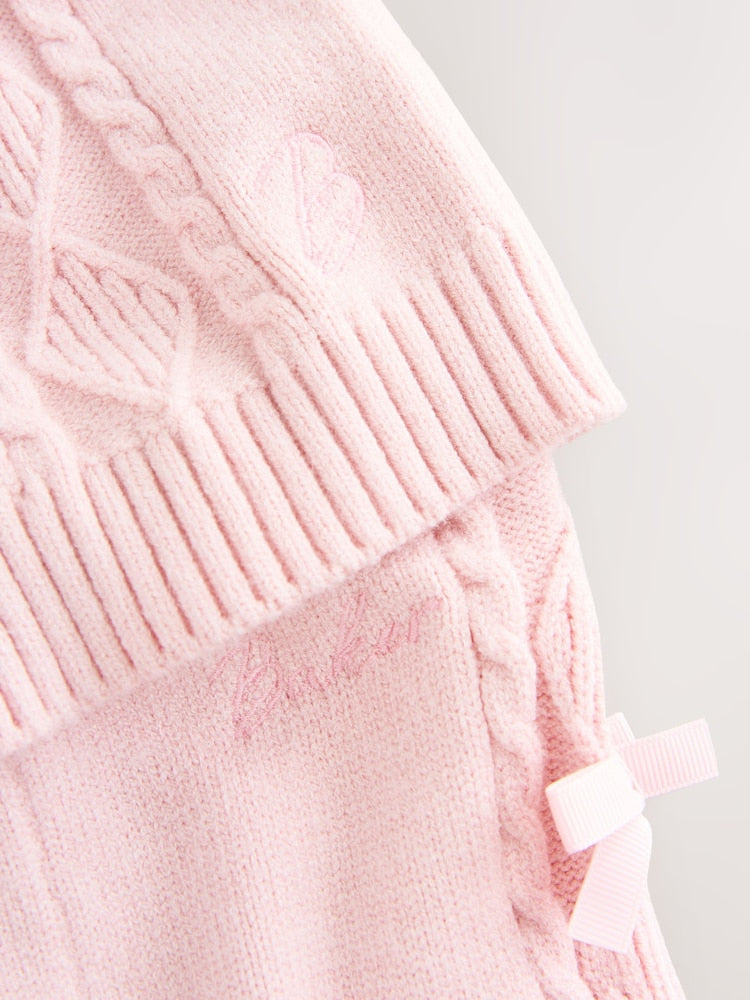Baker by Ted Baker 2 Piece Bow Knitted Cardigan & Leggings Set