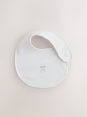 Ecru Fairy Mouse Baby Bibs 3 Pack - Size One