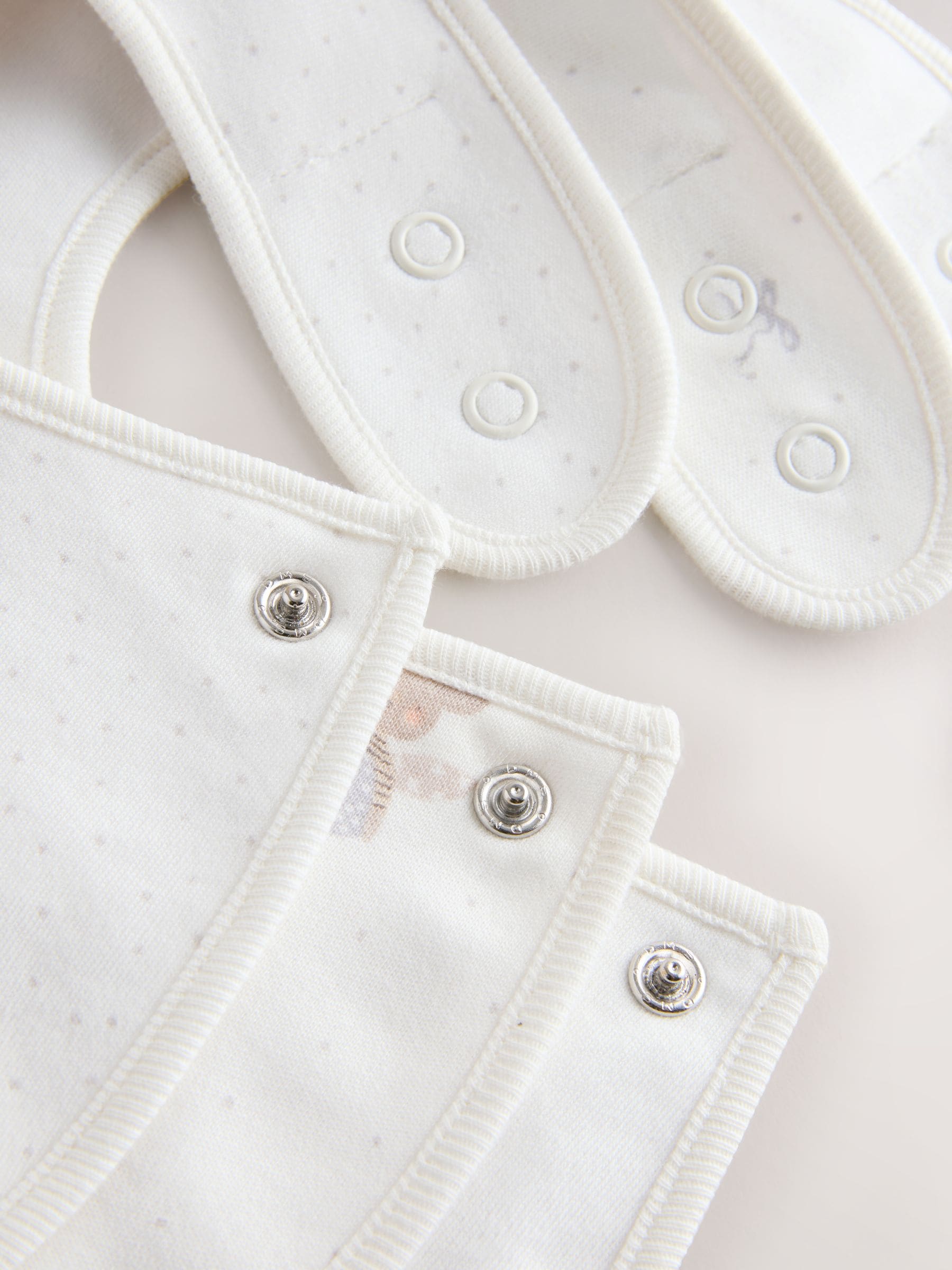 Ecru Fairy Mouse Baby Bibs 3 Pack - Size One