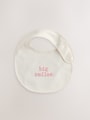 Pink Heart Baby Bibs 5 Pack - Size One