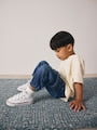 Dark Blue Comfort Stretch Wide Cargo Jeans (3mths-7yrs) - Size 3-6 Months (62-68cm)