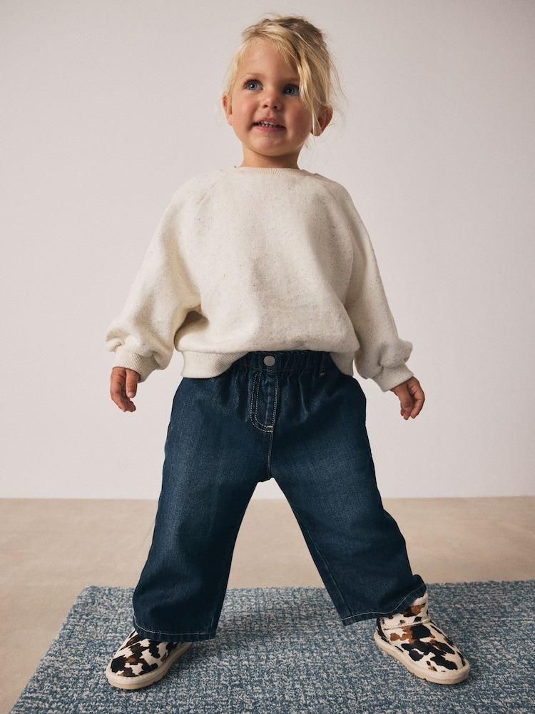 Denim Dark Wash Wide Leg Jeans (3mths-7yrs)