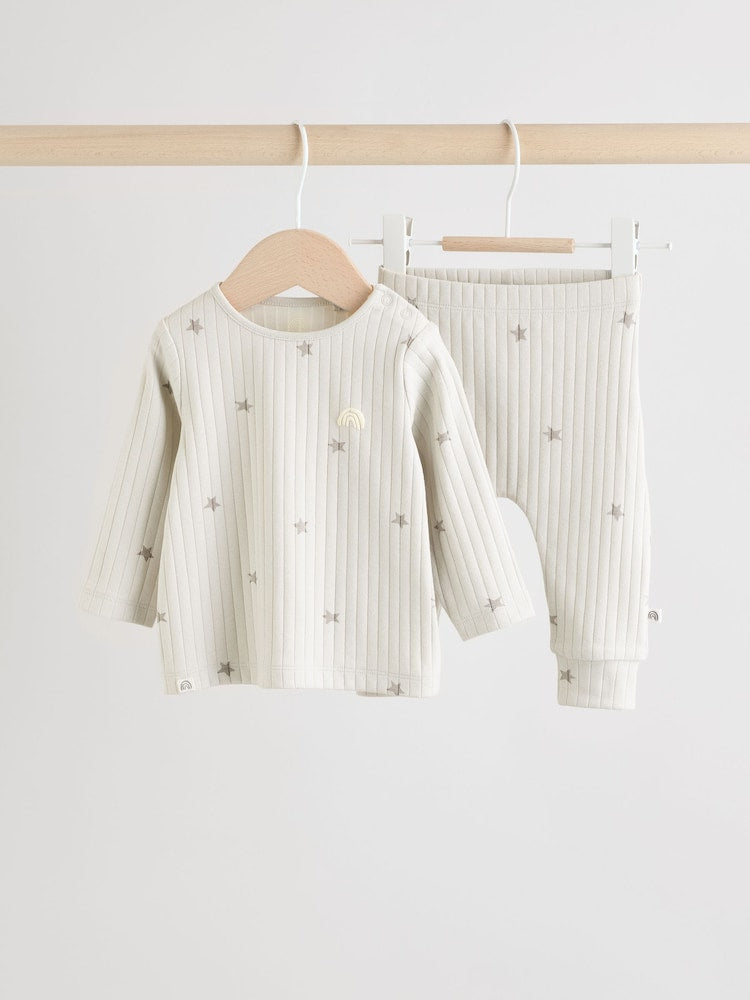 Grey Big Smiles Baby Top and Leggings Set (0mths-2yrs) (0mths-2yrs)