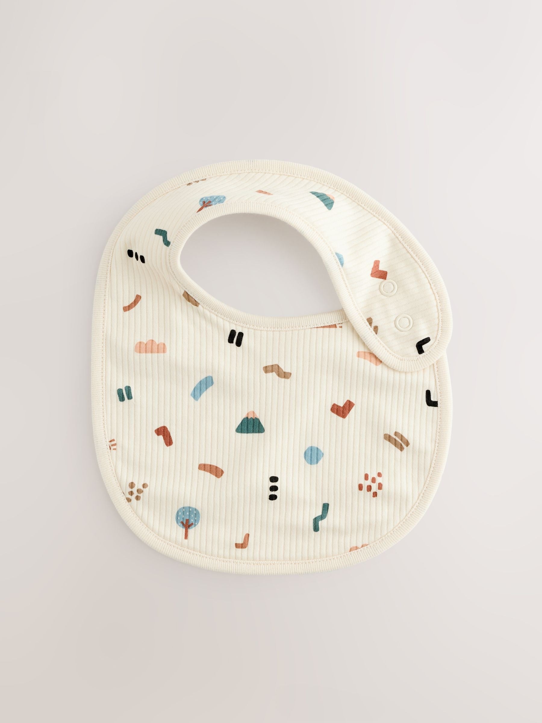 Multi Baby Bibs 5 Pack - Size One