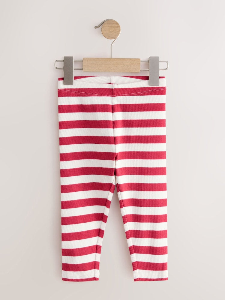 Pink Berry Ribbed Leggings 5 Pack (3mths-7yrs)