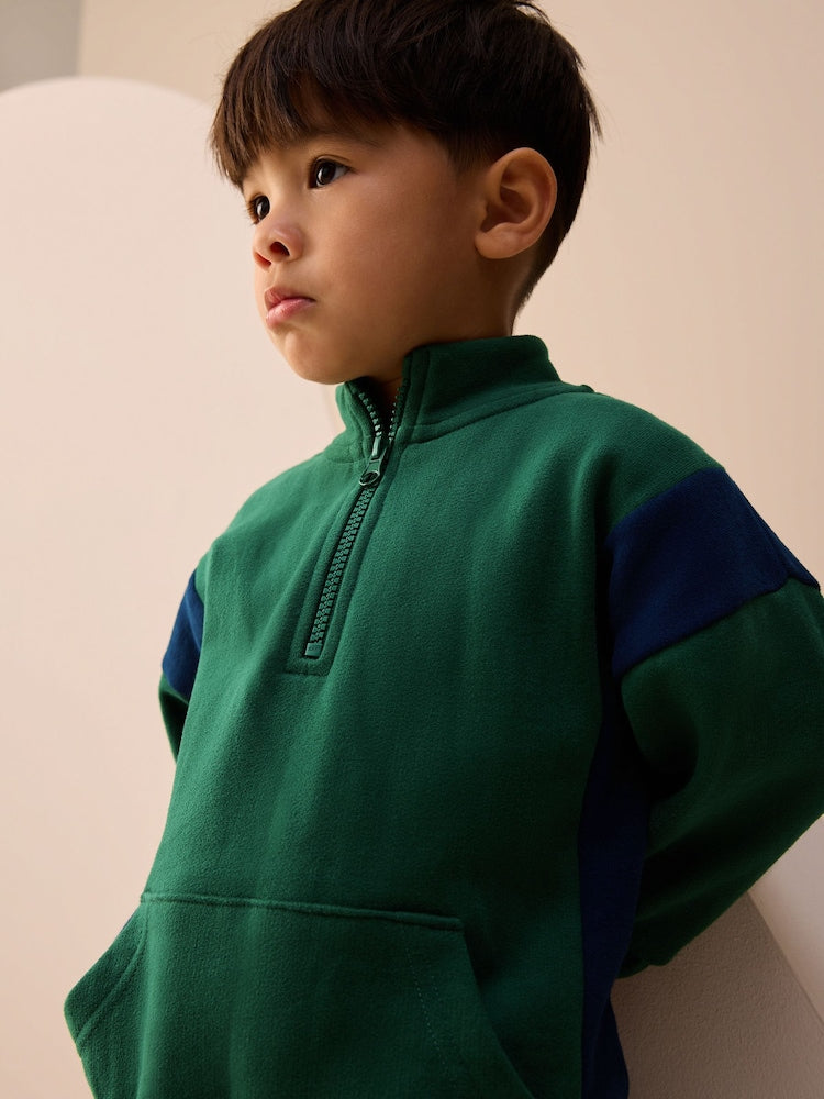 Green Half Zip Top and Joggers Set (3mths-7yrs)