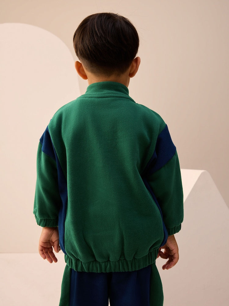 Green Half Zip Top and Joggers Set (3mths-7yrs)