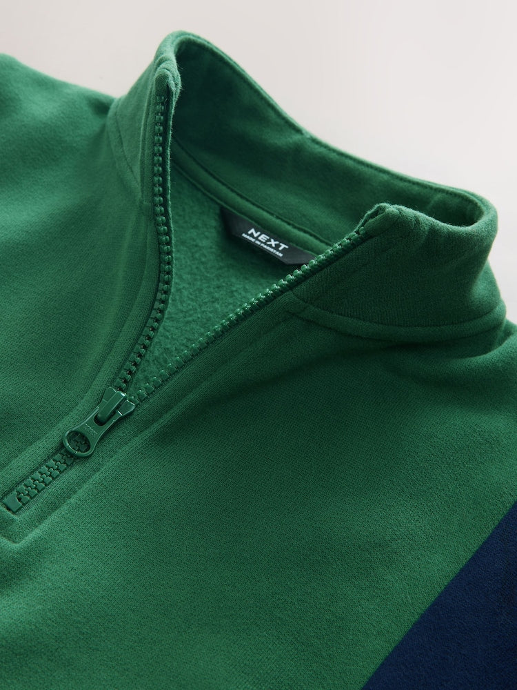 Green Half Zip Top and Joggers Set (3mths-7yrs)