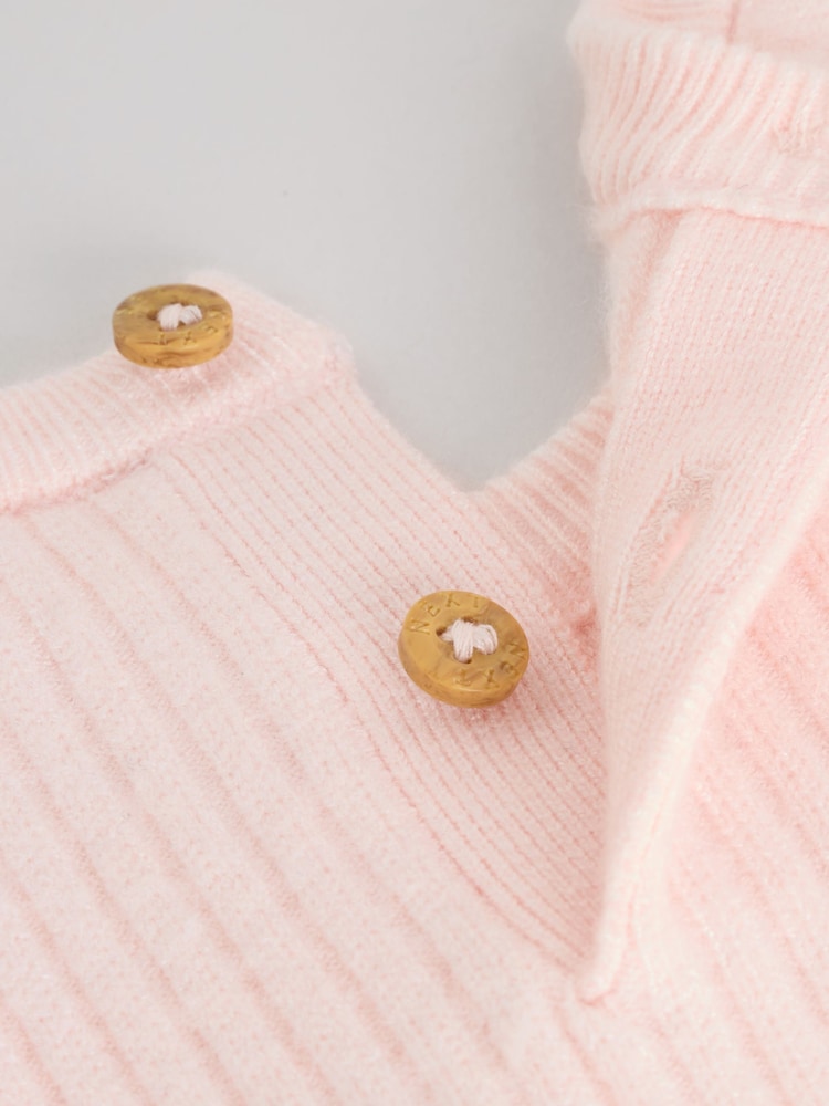 Light Pink Baby Knitted Jumper and Leggings Set 2 Piece (0mths-3yrs)