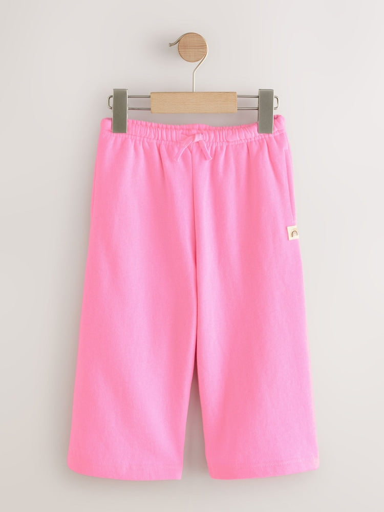 Bright Pink Wide Leg Sweat Joggers (3mths-7yrs)