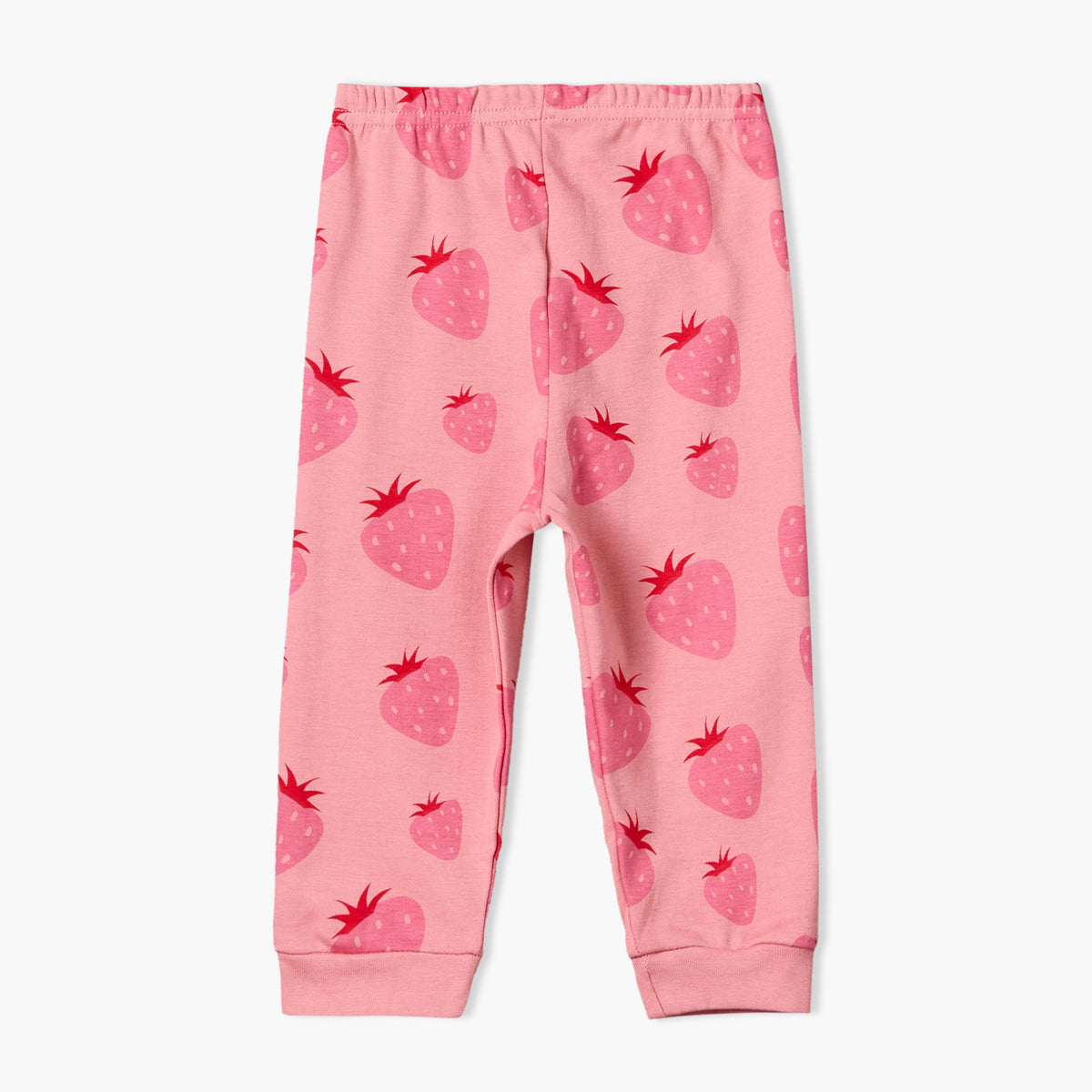 Pack of 2 Juniors Cotton Round Neck Long Sleeves Pyjama Set with Fruit Print