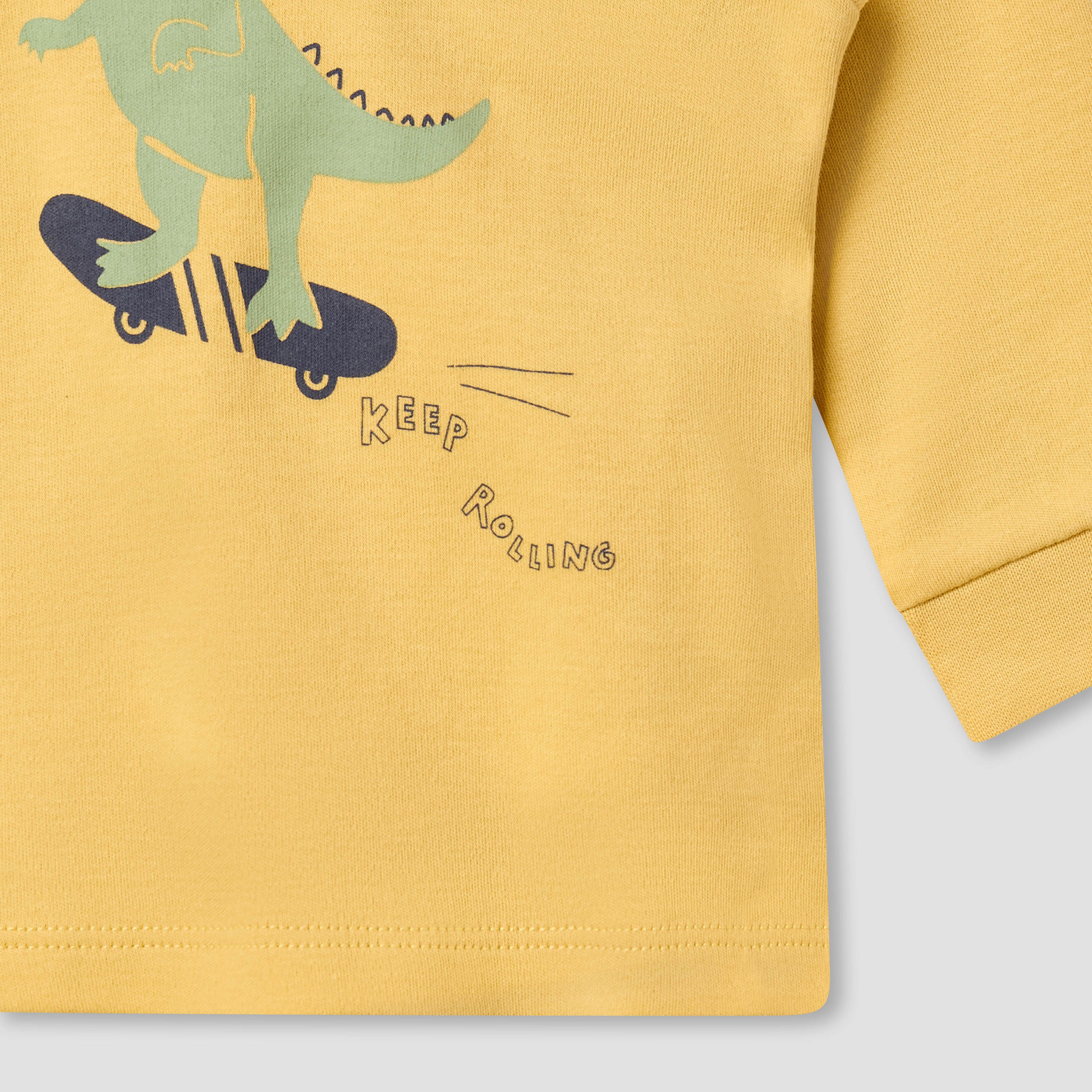 Juniors Crocodile Print T-shirt and Pyjama - Set of 3